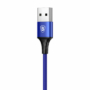 Kép 7/8 - Baseus Rapid 3 az 1-ben USB - micro-USB + Lightning + USB-C 3A 1,2m kábel - kék