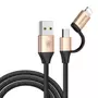 Kép 1/9 - Baseus Yiven 2-in-1 USB - Micro-USB/Lightning 1m dual kábel arany