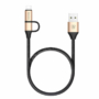 Kép 3/9 - Baseus Yiven 2-in-1 USB - Micro-USB/Lightning 1m dual kábel arany