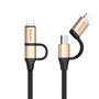 Kép 7/9 - Baseus Yiven 2-in-1 USB - Micro-USB/Lightning 1m dual kábel arany