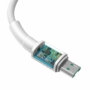 Kép 5/15 - Baseus Mini White USB - Micro-USB 4A 1m kábel - fehér