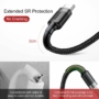 Kép 7/16 - Baseus Cafule USB - USB Type-C 2A 3m szövet kábel - fekete