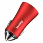 Kép 5/6 - Baseus Golden Contactor Dual USB Intelligent 2,4A autós szivargyújtó töltő piros