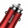 Kép 8/9 - Baseus Gentleman 4,8A Dual USB autós töltő piros