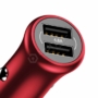Kép 9/9 - Baseus Gentleman 4,8A Dual USB autós töltő piros