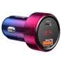 Kép 5/6 - Baseus Car Charger PPS kijelzővel USB Type-C PD + Intelligent QC USB 45W piros