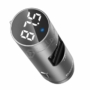 Kép 5/9 - Baseus Energy Column Bluetooth FM Transmitter MP3 2xUSB 3,1A autós töltő kijelzővel - ezüst