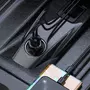 Kép 8/10 - Baseus T-Typed S16 Bluetooth FM Transmitter és autós töltő kijelzővel 2xUSB + MicroSD - fekete