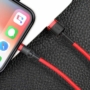 Kép 3/5 - Baseus Cafule  USB - Lightning 2,4A 0,5m kábel - piros-fekete