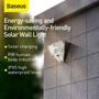 Kép 4/15 - Baseus Home Energy napelemes, mozgásérzékelős fali LED lámpa, 0-8m és 120 fok érzékelés, IPX5