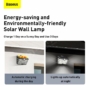 Kép 5/17 - Baseus Home Energy Collection Series Solar napelemes mozgásérzékelős fali szolár lámpa fekete