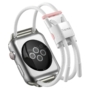 Kép 5/9 - Baseus Let's go Apple Watch 42/44/45 mm állítható szíj - fehér-rózsaszín