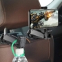 Kép 1/7 - Baseus autó fejtámlára szerelhető mobiltelefon tartó, 4-6,5&quot; kijelzőmérethez - fekete