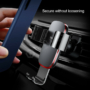 Kép 11/12 - Baseus Gravity Metal Age autós telefontartó szellőzőnyílásba - fekete