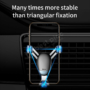 Kép 7/8 - Baseus Mini Gravity autós telefon tartó szellőzőnyílásba - fekete