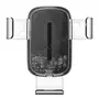 Kép 2/16 - Baseus Explore Gravity autós telefon tartó vezeték nélküli töltéssel 15W - áttetsző-fekete
