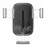 Kép 2/16 - Baseus Explore Gravity autós telefon tartó vezeték nélküli töltéssel 15W - áttetsző-fekete