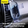 Kép 7/16 - Baseus Explore Gravity autós telefon tartó vezeték nélküli töltéssel 15W - áttetsző-fekete