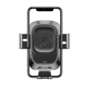 Kép 10/12 - Baseus autós telefon tartó vezeték nélküli töltéssel tapadókoronggal, szélvédőre, műszerfalra - fekete
