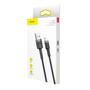 Kép 2/10 - Baseus Cafule USB - Lightning sodrott QC3.0 2,4A 0,5m kábel - fekete-sötétszürke