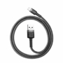 Kép 7/10 - Baseus Cafule USB - Lightning sodrott QC3.0 2,4A 0,5m kábel - fekete-sötétszürke