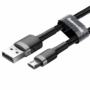 Kép 3/11 - Baseus Cafule USB - Micro-USB QC 1,5A 2m sodrott szövet kábel - fekete
