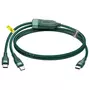 Kép 2/11 - Baseus Flash Series USB Type-C - 2xUSB Type-C 100W 1,5m kábel gyors töltéshez - zöld