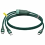 Kép 2/11 - Baseus Flash Series USB Type-C - 2xUSB Type-C 100W 1,5m kábel gyors töltéshez - zöld