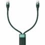 Kép 5/11 - Baseus Flash Series USB Type-C - 2xUSB Type-C 100W 1,5m kábel gyors töltéshez - zöld