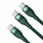 Kép 6/11 - Baseus Flash Series USB Type-C - 2xUSB Type-C 100W 1,5m kábel gyors töltéshez - zöld