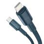Kép 4/9 - Baseus High Density USB-C - Lightning sodrott szövet PD 20W 5A kábel 2m - kék