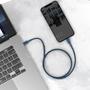 Kép 8/9 - Baseus High Density USB-C - Lightning sodrott szövet PD 20W 5A kábel 2m - kék
