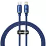 Kép 2/6 - Baseus Crystal Shine USB-C - Lightning 20W 1,2m sodrott kábel - kék