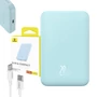 Kép 6/7 - Baseus Slim &amp; Compact MagSafe Mini 5000mAh USB-C 20W Powerbank - világoskék