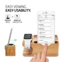 Kép 10/13 - Spigen S370 Wood Stand Apple Watch + iPhone asztali bambusz fa tartó