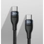 Kép 9/17 - Baseus Flash Series USB Type-C - 2xUSB Type-C 100W 1,5m kábel gyors töltéshez - fekete