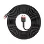Kép 2/12 - Baseus Cafule kábel USB - USB Type C / QC3.0, 2A, 3m - fekete-piros