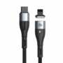 Kép 3/6 - Baseus Zinc Magnetic USB-C - Lightning PD 20W 1m kábel - fekete