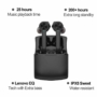 Kép 3/3 - Lenovo HT20 TWS vezeték nélküli bluetooth headset töltőtokkal - fekete