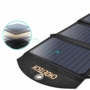 Kép 5/8 - Choetech solar összecsukható napelemes töltő 19W 2x USB 2,4A fekete 
