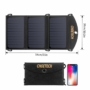Kép 4/8 - Choetech solar összecsukható napelemes töltő 19W 2x USB 2,4A fekete 