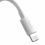 Kép 4/11 - Baseus Simple Wisdom USB - Lightning 2,4A 1,5m kábel - fehér (2db)