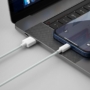 Kép 3/11 - Baseus Simple Wisdom USB - Lightning 2,4A 1,5m kábel - fehér (2db)