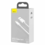 Kép 9/11 - Baseus Simple Wisdom USB - Lightning 2,4A 1,5m kábel - fehér (2db)