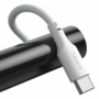 Kép 4/12 - Baseus Simple Wisdom USB - USB Type-C 5A 1,5m kábel - fehér (2db)