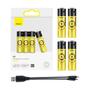 Kép 5/7 - Baseus 1920mAh AA micro-USB porton keresztül tölthető akkumulátor (4db)
