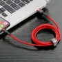 Kép 4/8 - Baseus Cafule USB - Lightning QC 2A 3m kábel - piros