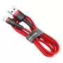 Kép 5/8 - Baseus Cafule USB - Lightning QC 2A 3m kábel - piros