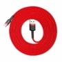 Kép 6/7 - Baseus Cafule USB - USB Type-C 2A, 3m kábel - piros-fekete