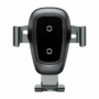 Kép 1/9 - Baseus Metal Gravity autós telefontartó és Qi vezeték nélküli töltő - fekete